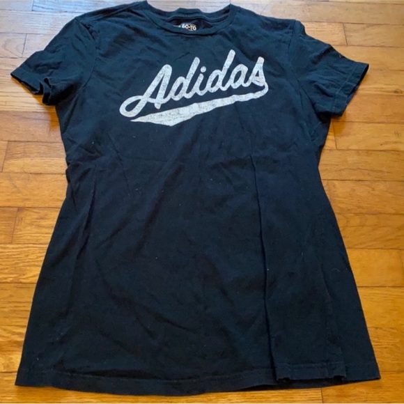 Adidas the go-to tee black with white logo - Picture 1 of 2